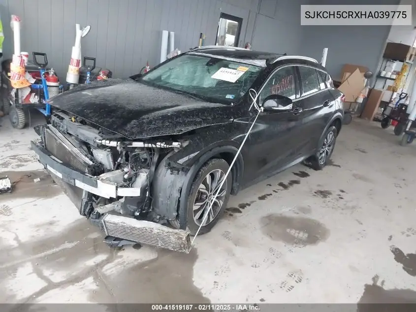 2017 Infiniti Qx30 Luxury VIN: SJKCH5CRXHA039775 Lot: 41519187