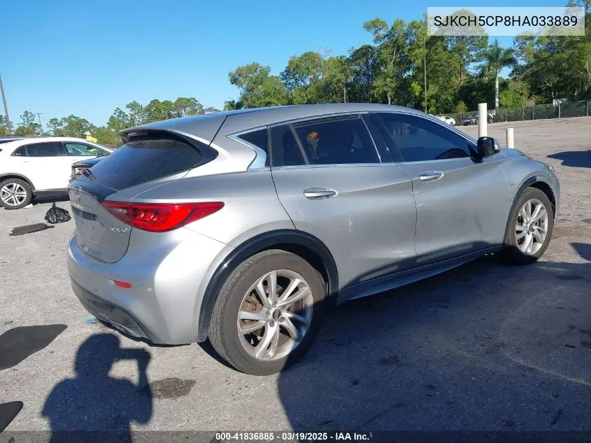 2017 Infiniti Qx30 VIN: SJKCH5CP8HA033889 Lot: 41836885