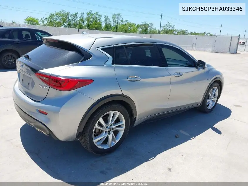 2017 Infiniti Qx30 Luxury VIN: SJKCH5CP3HA033346 Lot: 41929318