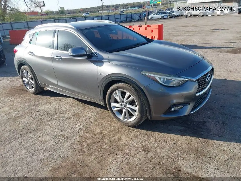 2017 Infiniti Qx30 Premium VIN: SJKCH5CPXHA027740 Lot: 42007510