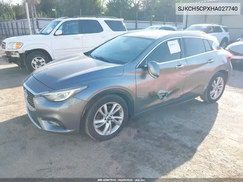 2017 Infiniti Qx30 Premium VIN: SJKCH5CPXHA027740 Lot: 42007510