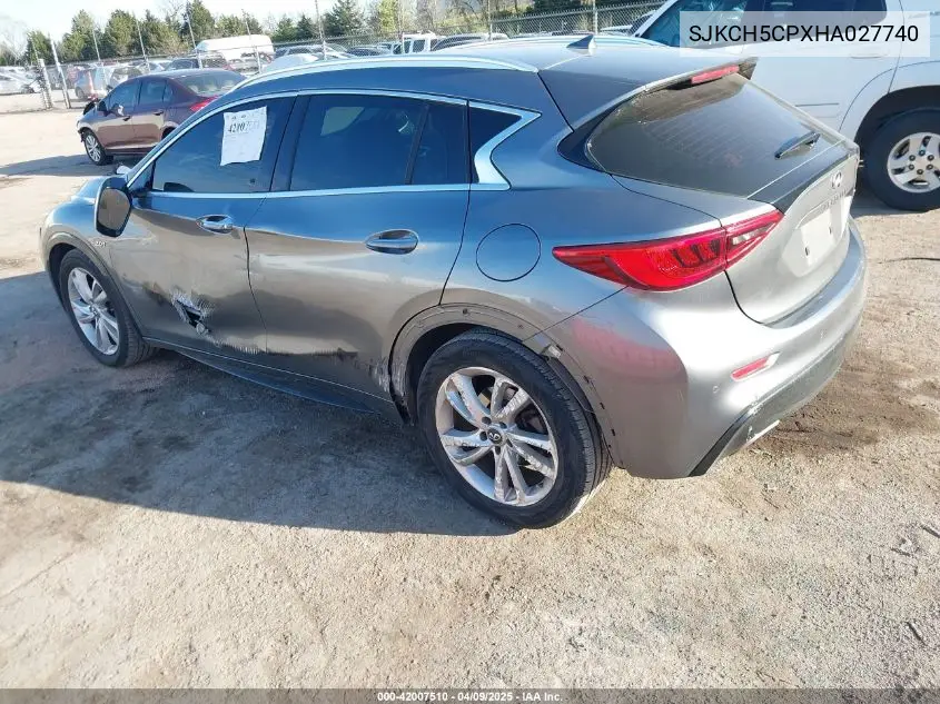 2017 Infiniti Qx30 Premium VIN: SJKCH5CPXHA027740 Lot: 42007510