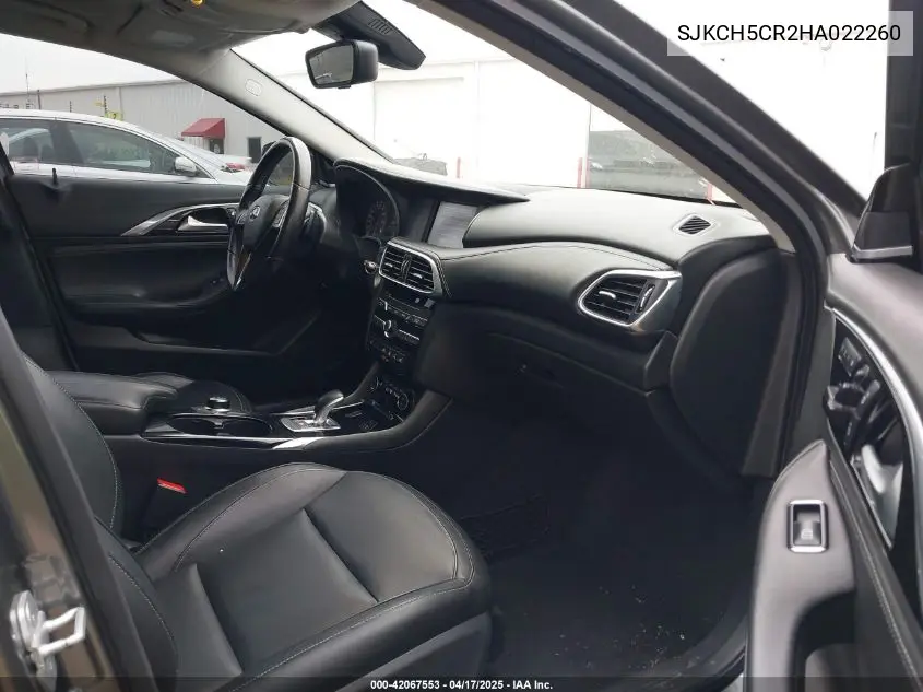 2017 Infiniti Qx30 Premium VIN: SJKCH5CR2HA022260 Lot: 42067553