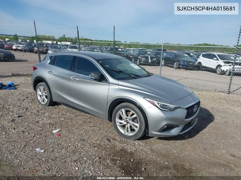 2017 Infiniti Qx30 Luxury VIN: SJKCH5CP4HA015681 Lot: 42134660