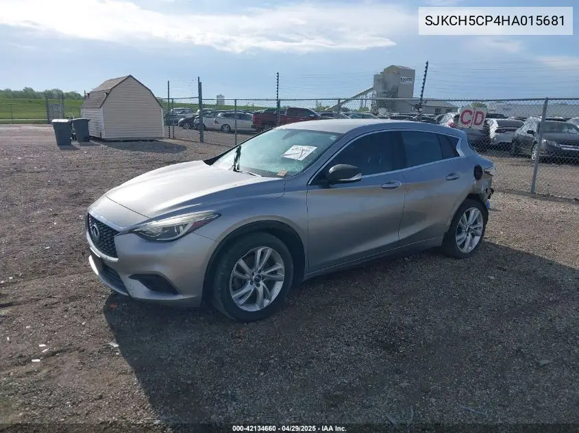 2017 Infiniti Qx30 Luxury VIN: SJKCH5CP4HA015681 Lot: 42134660