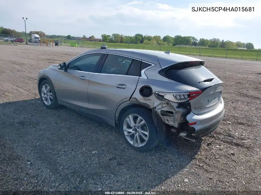 2017 Infiniti Qx30 Luxury VIN: SJKCH5CP4HA015681 Lot: 42134660