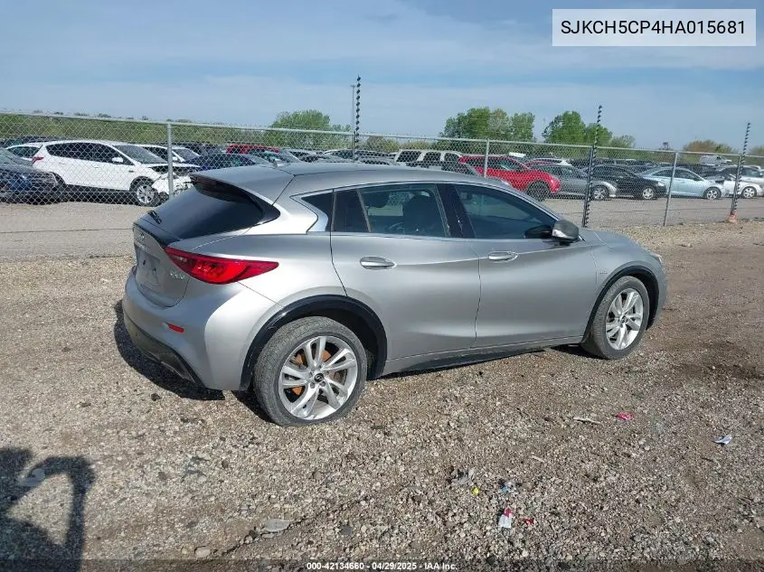 2017 Infiniti Qx30 Luxury VIN: SJKCH5CP4HA015681 Lot: 42134660