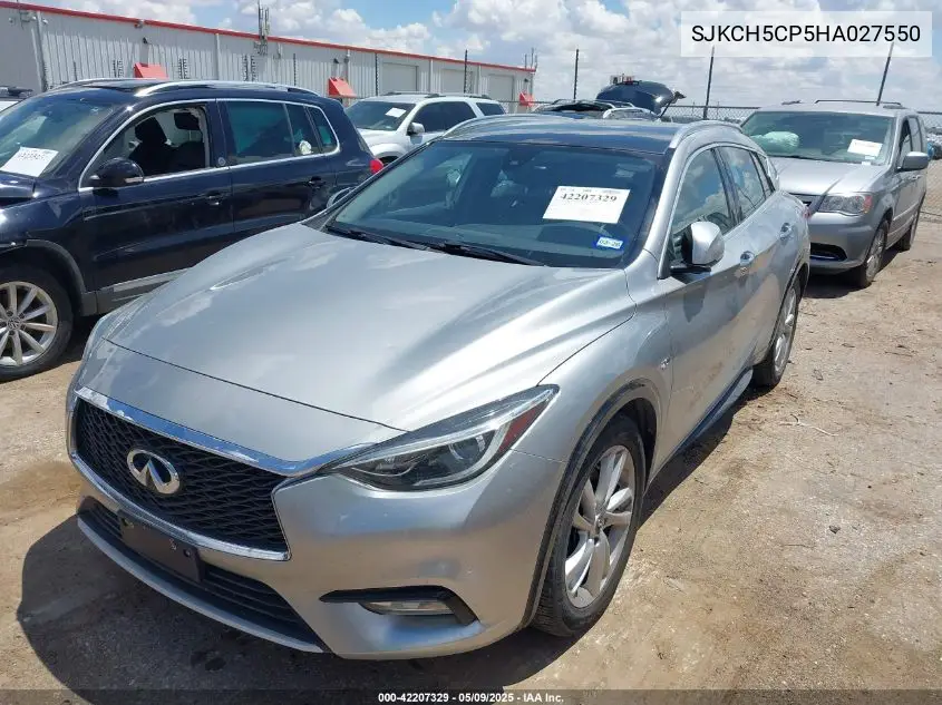 2017 Infiniti Qx30 Premium VIN: SJKCH5CP5HA027550 Lot: 42207329