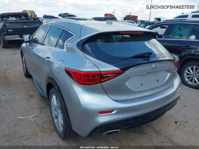 2017 Infiniti Qx30 Premium VIN: SJKCH5CP5HA027550 Lot: 42207329