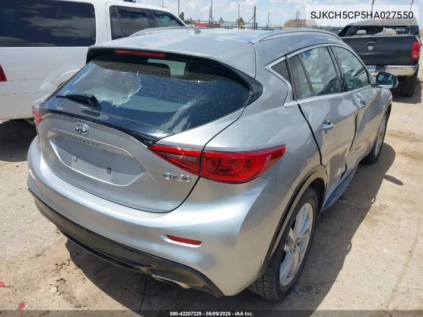2017 Infiniti Qx30 Premium VIN: SJKCH5CP5HA027550 Lot: 42207329