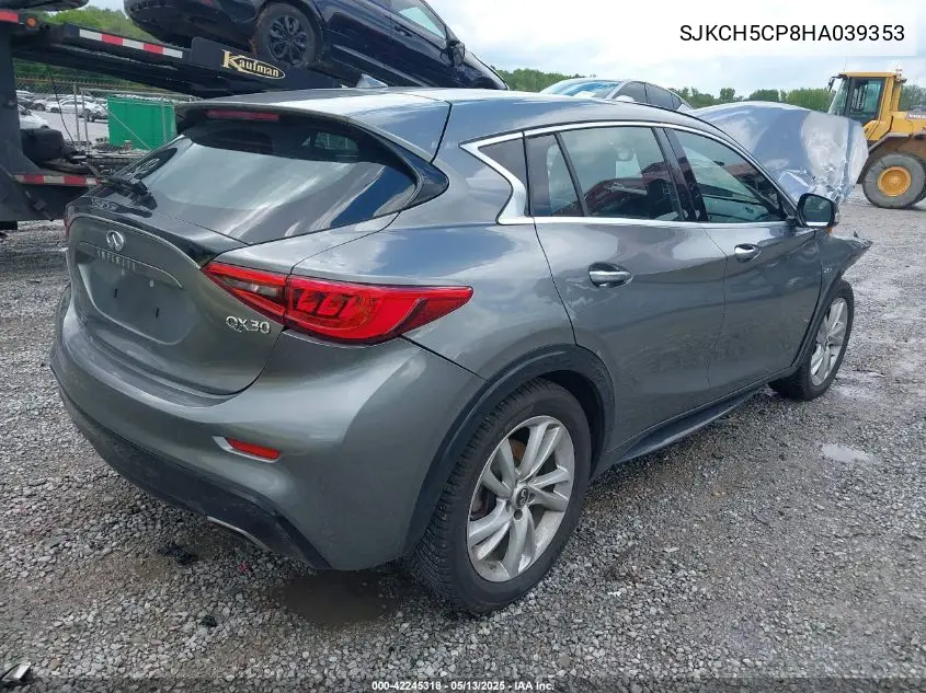2017 Infiniti Qx30 Luxury VIN: SJKCH5CP8HA039353 Lot: 42245318