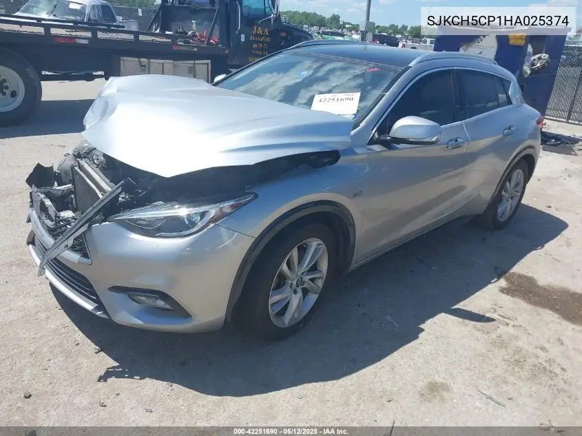 2017 Infiniti Qx30 Premium VIN: SJKCH5CP1HA025374 Lot: 42251690
