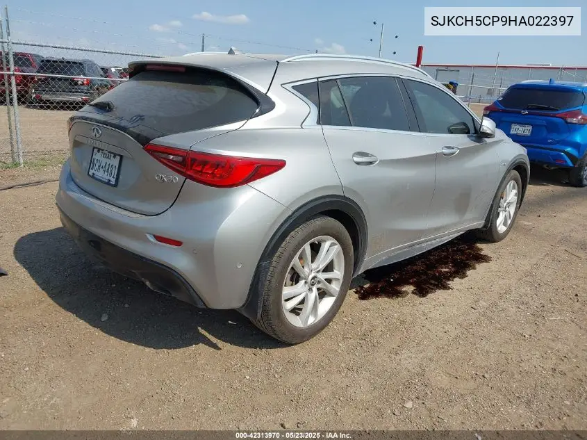 2017 Infiniti Qx30 Premium VIN: SJKCH5CP9HA022397 Lot: 42313970