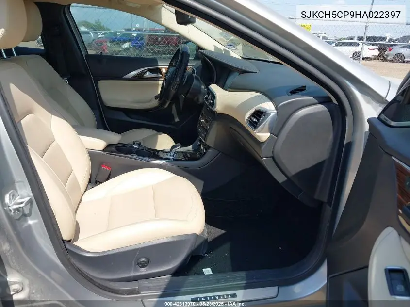 2017 Infiniti Qx30 Premium VIN: SJKCH5CP9HA022397 Lot: 42313970