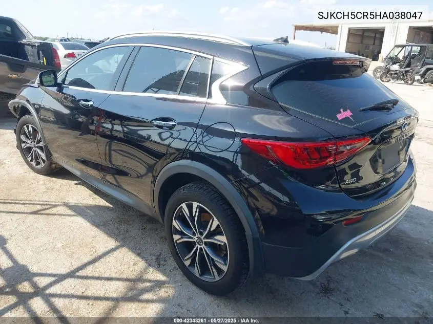 2017 Infiniti Qx30 Premium VIN: SJKCH5CR5HA038047 Lot: 42343261