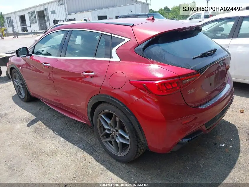 2017 Infiniti Qx30 Sport VIN: SJKCH5CP0HA024491 Lot: 42417696