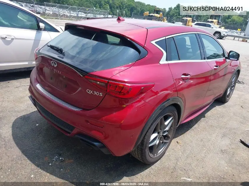 2017 Infiniti Qx30 Sport VIN: SJKCH5CP0HA024491 Lot: 42417696