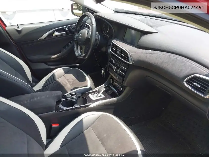 2017 Infiniti Qx30 Sport VIN: SJKCH5CP0HA024491 Lot: 42417696