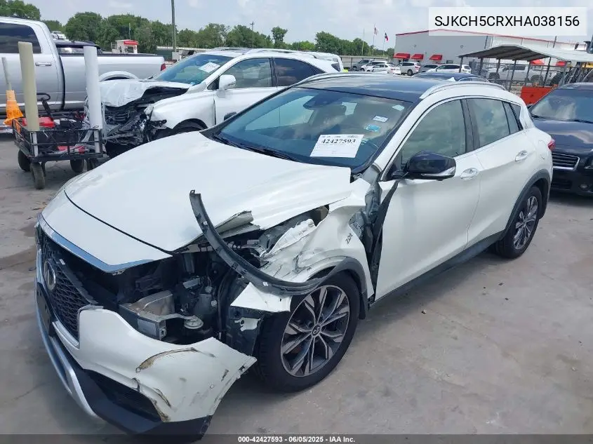 2017 Infiniti Qx30 Premium VIN: SJKCH5CRXHA038156 Lot: 42427593