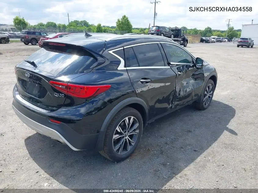 2017 Infiniti Qx30 Premium VIN: SJKCH5CRXHA034558 Lot: 42450245