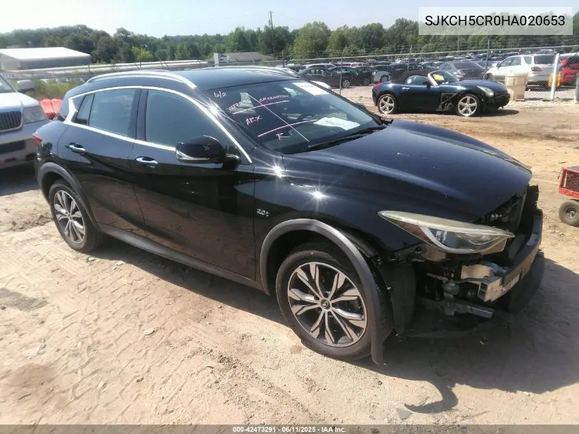 2017 Infiniti Qx30 Premium VIN: SJKCH5CR0HA020653 Lot: 42473291