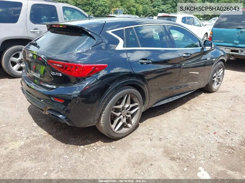 2017 Infiniti Qx30 Sport VIN: SJKCH5CP5HA026043 Lot: 42531351