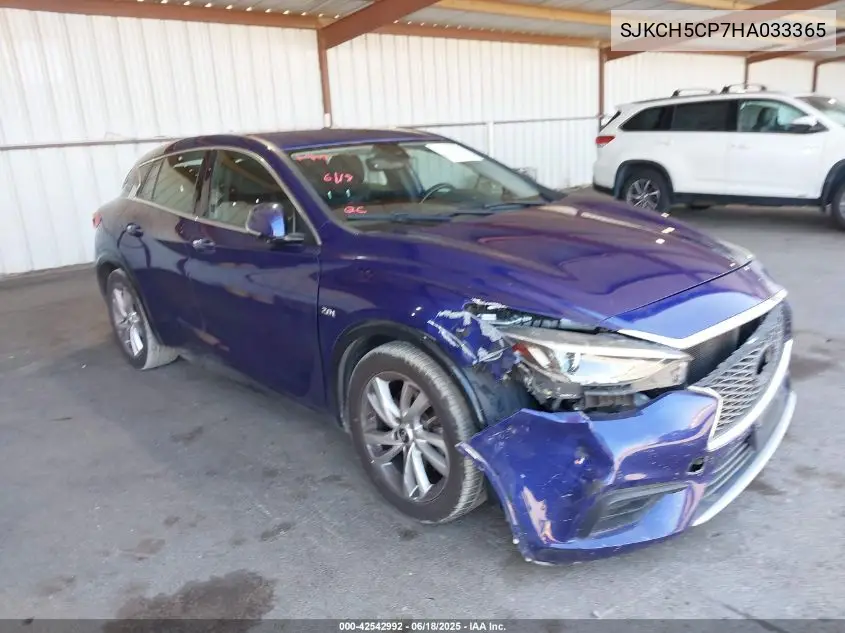2017 Infiniti Qx30 VIN: SJKCH5CP7HA033365 Lot: 42542992