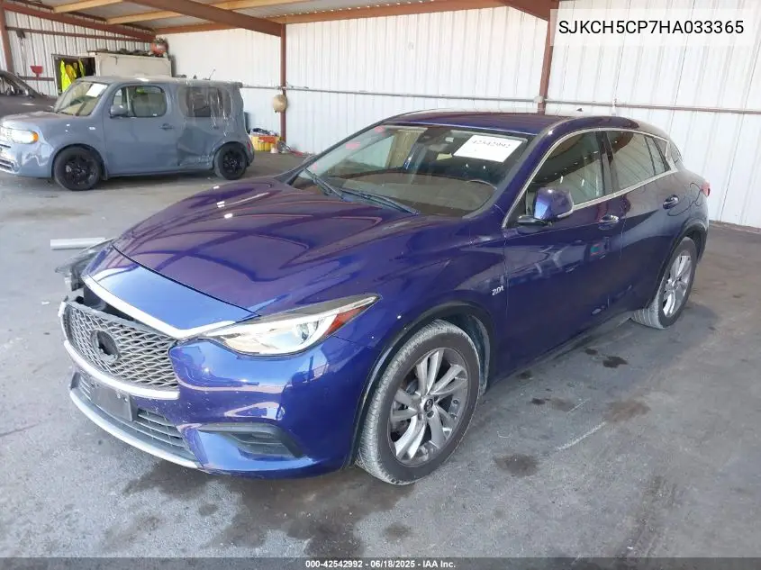 2017 Infiniti Qx30 VIN: SJKCH5CP7HA033365 Lot: 42542992