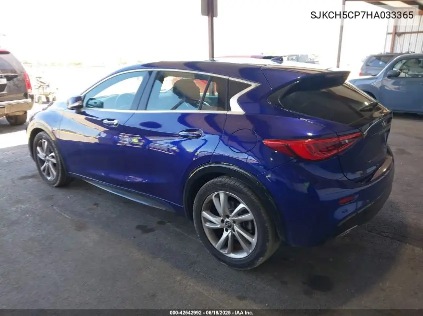 2017 Infiniti Qx30 VIN: SJKCH5CP7HA033365 Lot: 42542992