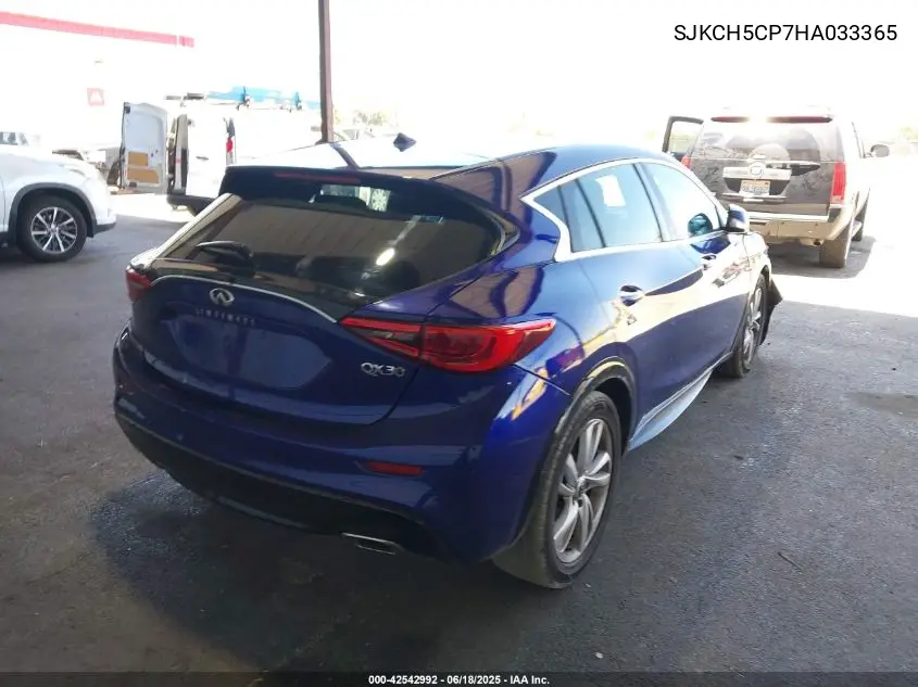 2017 Infiniti Qx30 VIN: SJKCH5CP7HA033365 Lot: 42542992