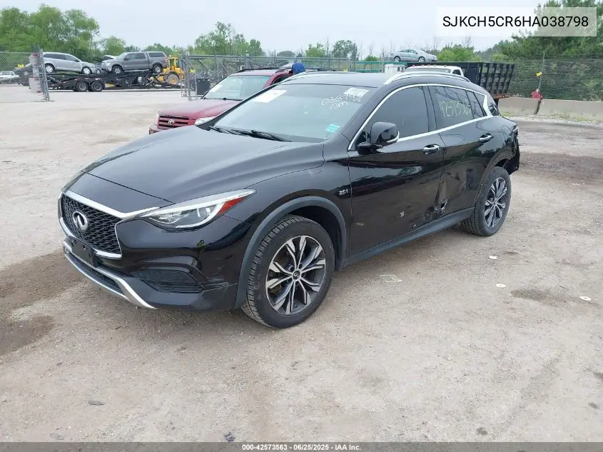 2017 Infiniti Qx30 Luxury VIN: SJKCH5CR6HA038798 Lot: 42573563