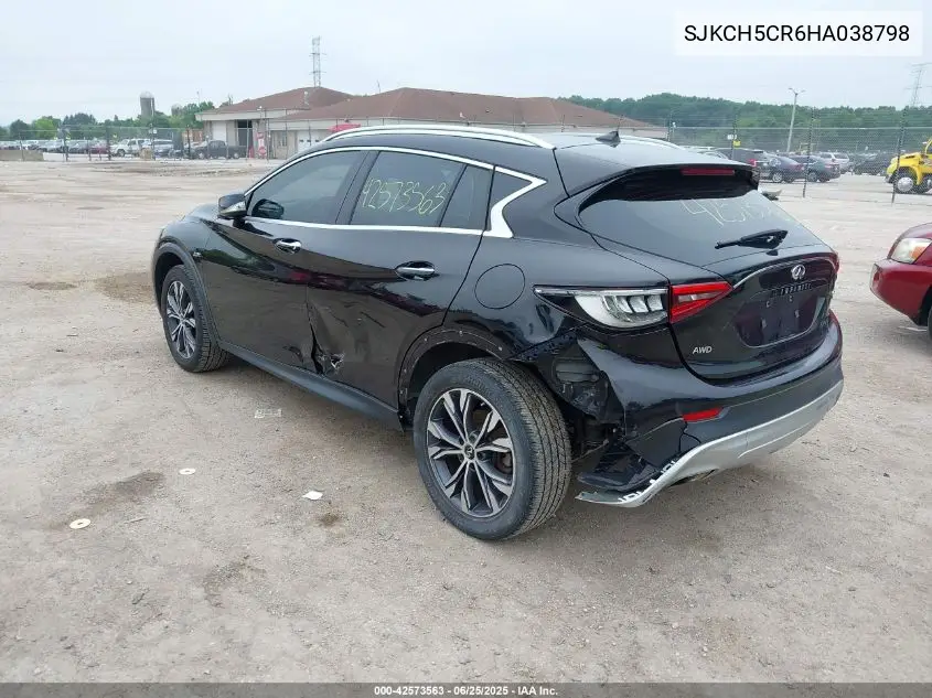 2017 Infiniti Qx30 Luxury VIN: SJKCH5CR6HA038798 Lot: 42573563