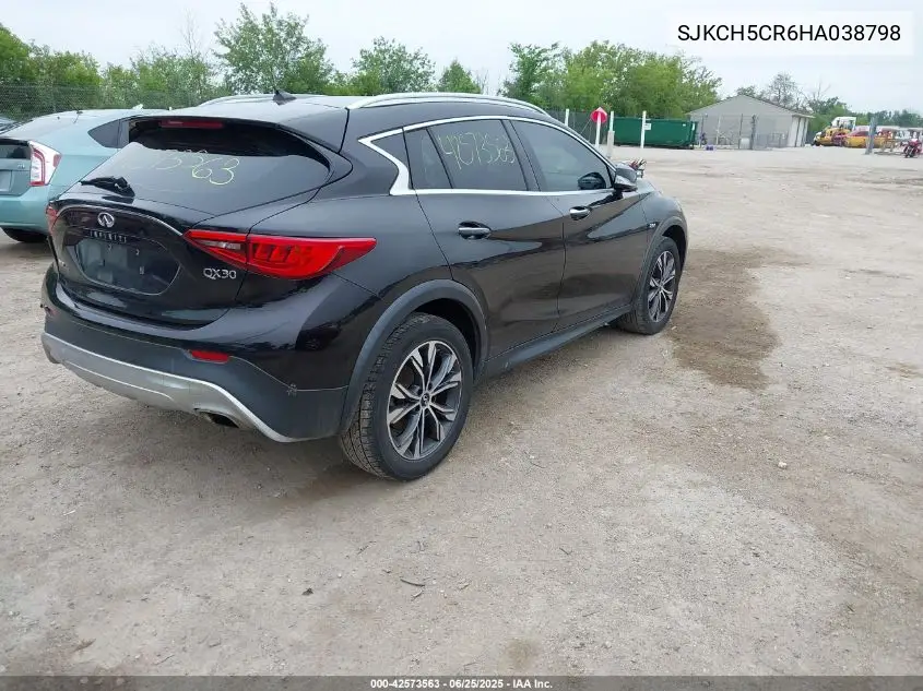 2017 Infiniti Qx30 Luxury VIN: SJKCH5CR6HA038798 Lot: 42573563