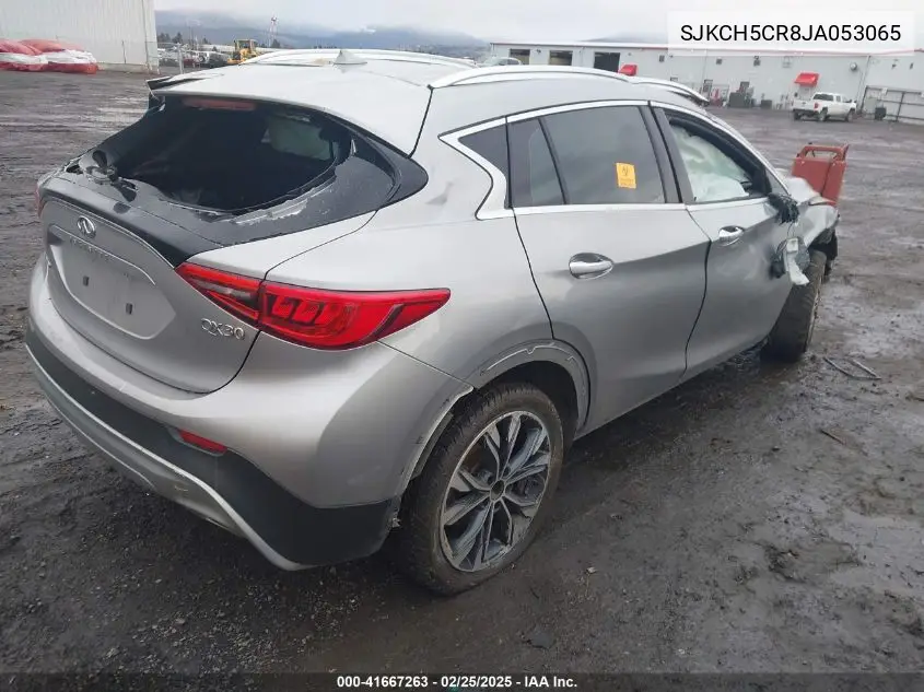 2018 Infiniti Qx30 Luxury VIN: SJKCH5CR8JA053065 Lot: 41667263