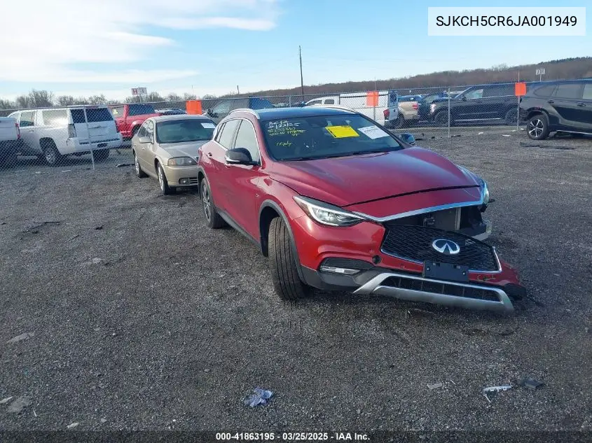 2018 Infiniti Qx30 Essential VIN: SJKCH5CR6JA001949 Lot: 41863195