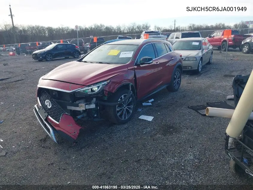 2018 Infiniti Qx30 Essential VIN: SJKCH5CR6JA001949 Lot: 41863195