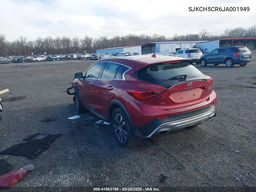 2018 Infiniti Qx30 Essential VIN: SJKCH5CR6JA001949 Lot: 41863195