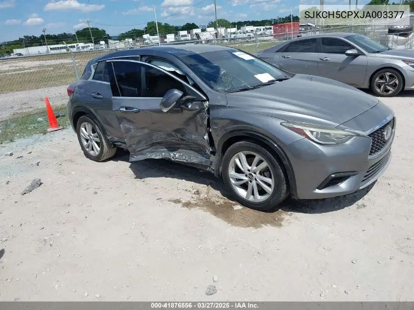 2018 Infiniti Qx30 Pure VIN: SJKCH5CPXJA003377 Lot: 41876556