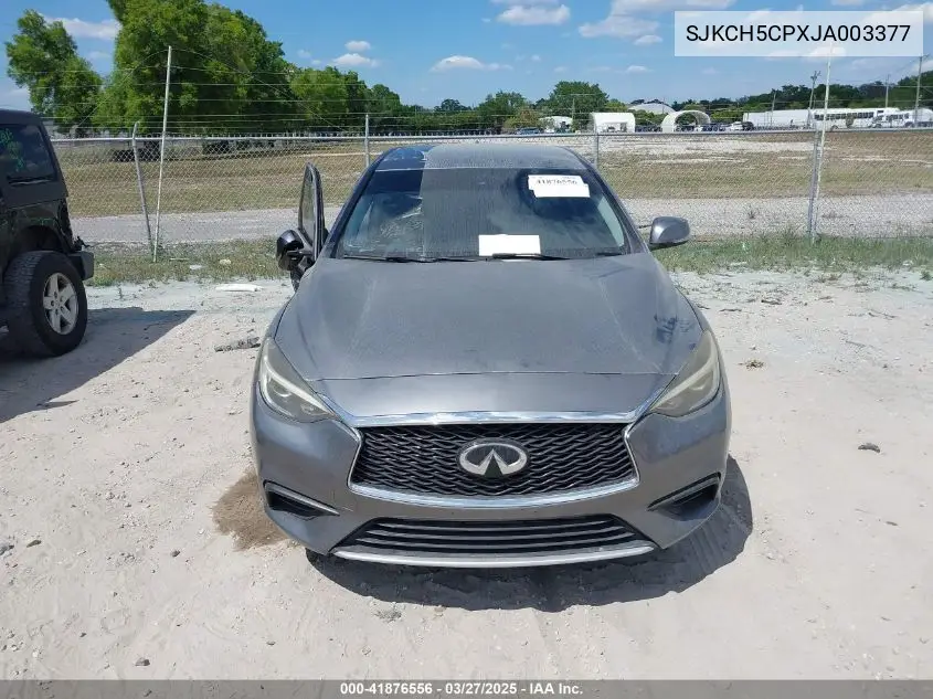 2018 Infiniti Qx30 Pure VIN: SJKCH5CPXJA003377 Lot: 41876556