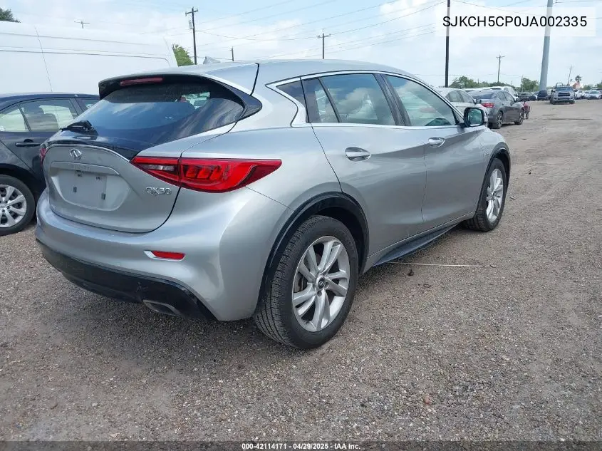 2018 Infiniti Qx30 Pure VIN: SJKCH5CP0JA002335 Lot: 42114171