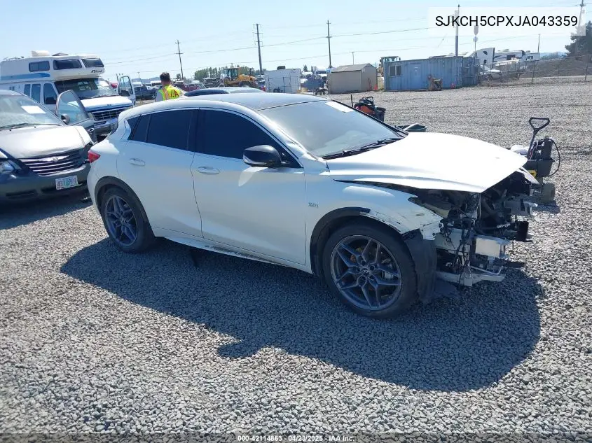 2018 Infiniti Qx30 Sport VIN: SJKCH5CPXJA043359 Lot: 42114863