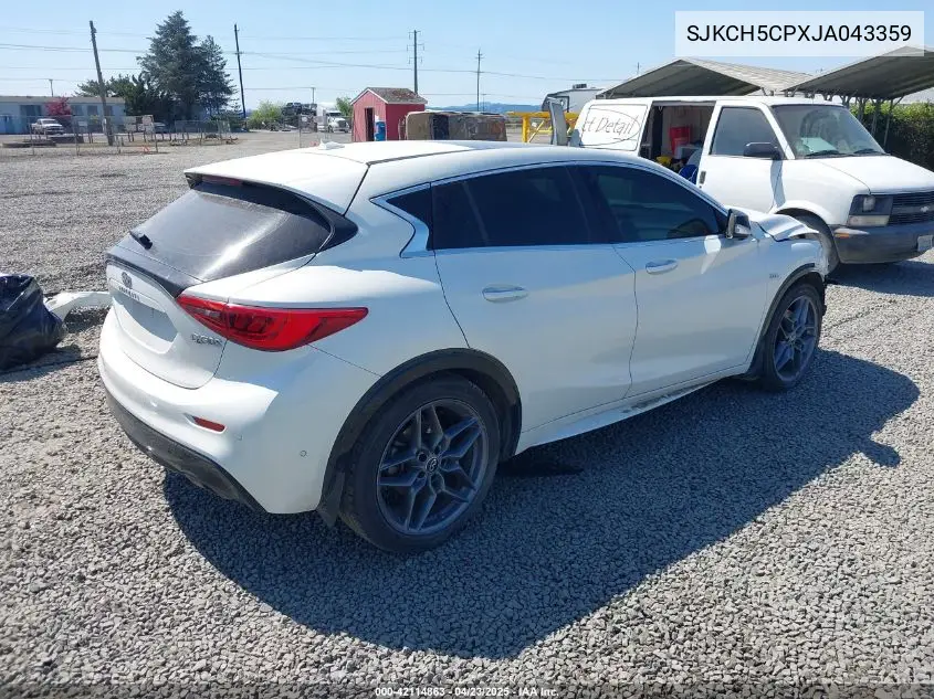 2018 Infiniti Qx30 Sport VIN: SJKCH5CPXJA043359 Lot: 42114863