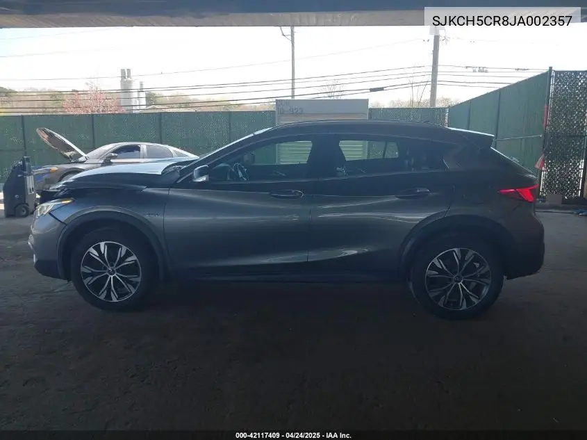 2018 Infiniti Qx30 Essential VIN: SJKCH5CR8JA002357 Lot: 42117409