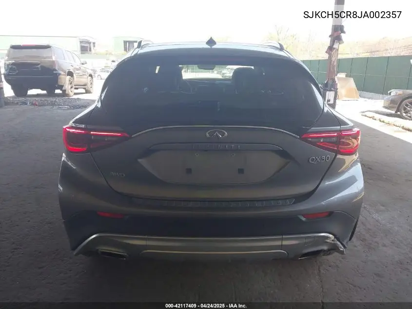 2018 Infiniti Qx30 Essential VIN: SJKCH5CR8JA002357 Lot: 42117409