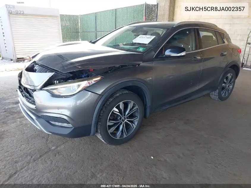 2018 Infiniti Qx30 Essential VIN: SJKCH5CR8JA002357 Lot: 42117409