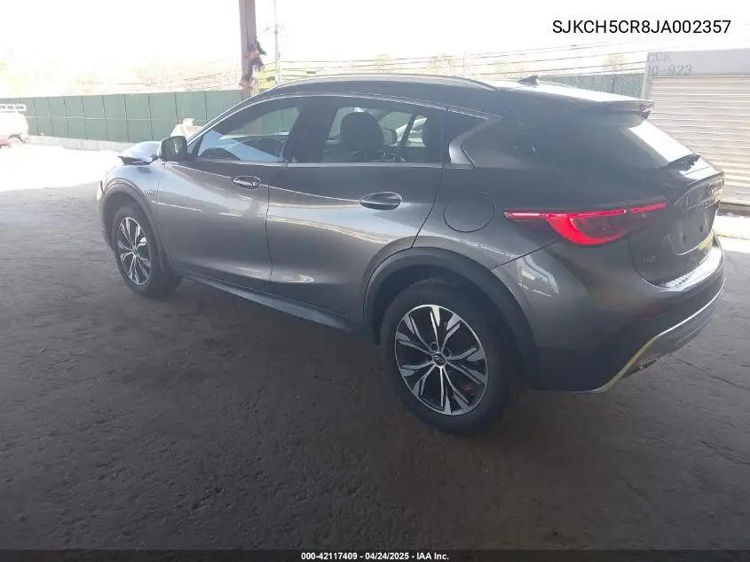 2018 Infiniti Qx30 Essential VIN: SJKCH5CR8JA002357 Lot: 42117409