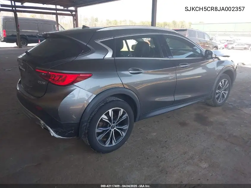 2018 Infiniti Qx30 Essential VIN: SJKCH5CR8JA002357 Lot: 42117409