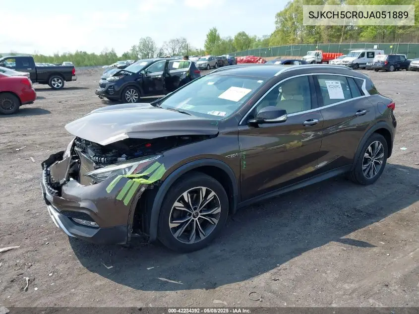 2018 Infiniti Qx30 Premium VIN: SJKCH5CR0JA051889 Lot: 42234392