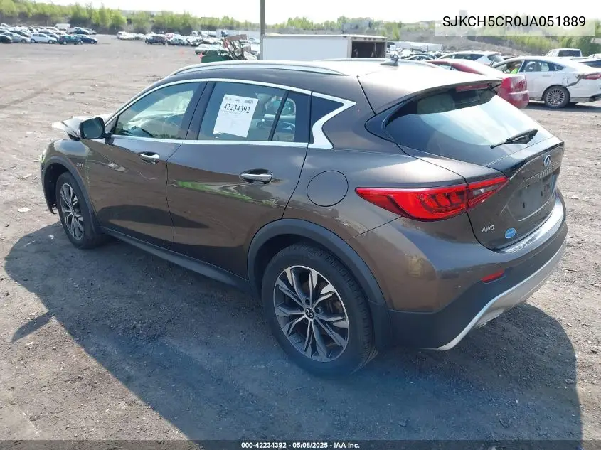 2018 Infiniti Qx30 Premium VIN: SJKCH5CR0JA051889 Lot: 42234392