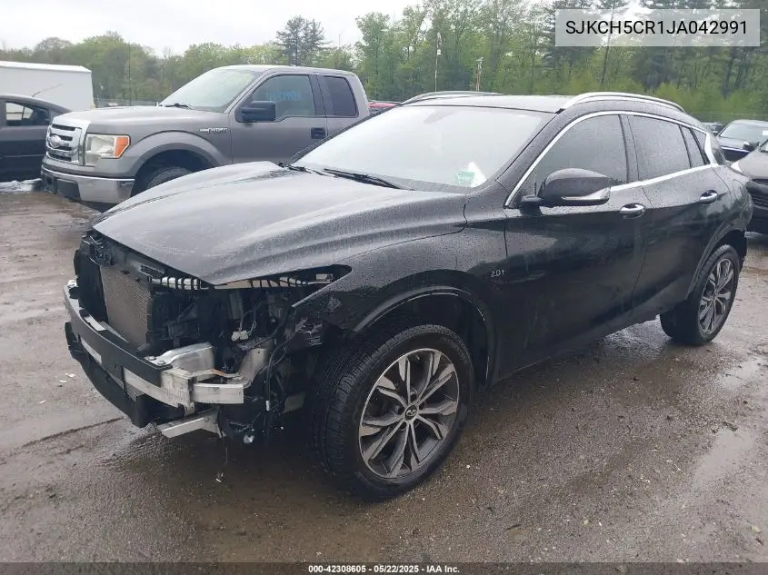 2018 Infiniti Qx30 Essential/Luxe/Luxury/Premium VIN: SJKCH5CR1JA042991 Lot: 42308605